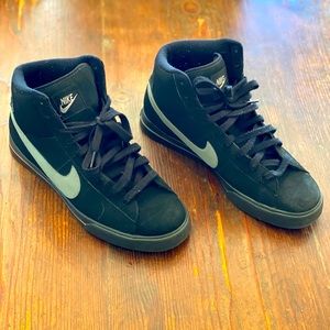 Black Nike High Tops - Barley used